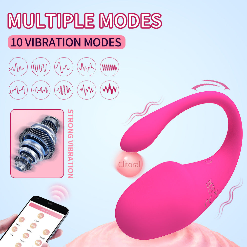 Wireless G-Spot Vibrating Egg with App Control – Wearable Silicone Toy for Women